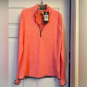 Under Armour Bright Coral Half-Zip Top